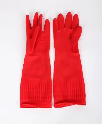 China guantes de limpieza de limpieza extralargos del lavaplatos del hogar de los guantes los 38CM de la longitud de los 38cm en venta