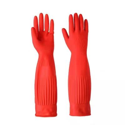 China Isolation Dirty Extra Long Cleaning Gloves 38CM Extra Long Washing Up Gloves for sale