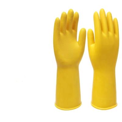 China Unlocked Lining Latex Household Glove Slaughter Thickening Industrial Latex Glove for sale