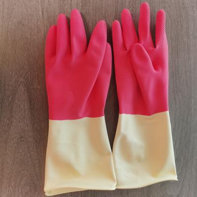 中国 化学抵抗力がある乳液の手袋を厚くする穿刺の防止の乳液の世帯の手袋 販売のため