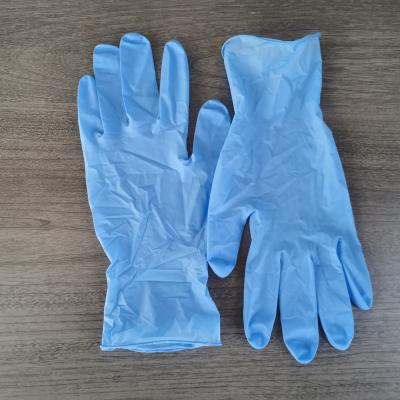 China 4.5g Disposable Nitrile Glove Hospital 24CM Disposable Nitrile Exam Gloves for sale