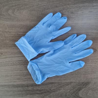 China Chemical Resistance Disposable Nitrile Glove 23cm Nitrile Medical Exam Gloves for sale