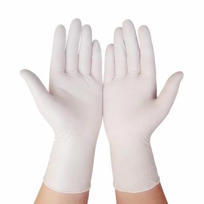 China 20cm 24cm Hospital Nitrile Gloves Waterproof Meciacal Examination Disposable for sale