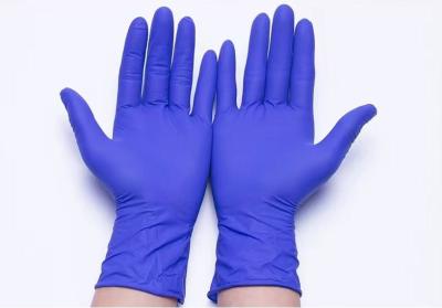 China Thickening Purple Disposable Nitrile Glove Industrial 4.5g Gram Nitrile Exam Gloves for sale
