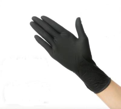China Disposable Black Nitrile Gloves Large Medical Industrial Food Nitrile Glove for sale