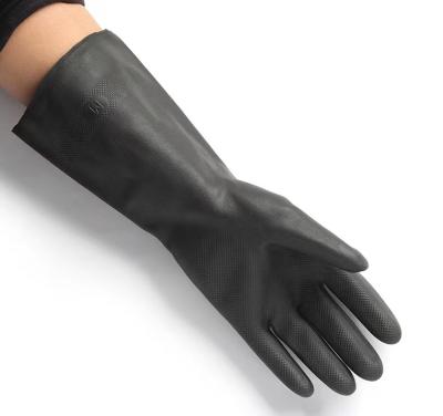 中国 頑丈なネオプレンの化学手袋は産業ネオプレン13インチの抵抗力がある手袋を切った 販売のため