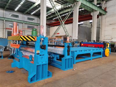 China Medium Gauge Steel Coil Decoiler Cut To Length Machine 1-6mm Servo for sale