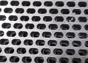 China Oblong Hole Perforated Metal  Mesh for sale