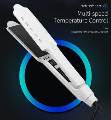 China PTC Heating Titanium Plate Hair Straightener Led Digital Display Flat iron for sale