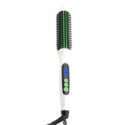 China ROHS Titanium 230C Electric Straight Hair Comb , Electric Hair Straightener Comb for sale