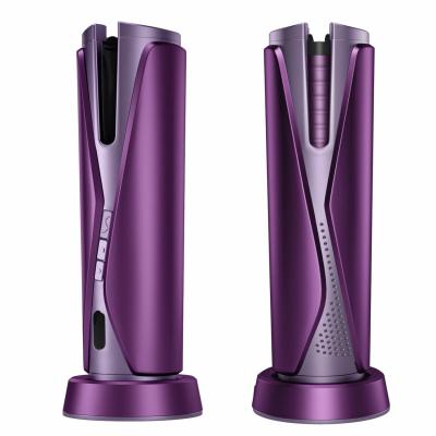 China Professional Cordless USB Automatic Air Hair Curler OEM / ODM LCD Ceramic Hair Roller for sale