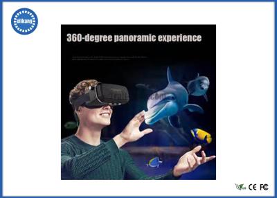 China Eyewear do vídeo do preto 3D da realidade virtual dos vidros do telefone móvel 3D do andróide 4,0 à venda