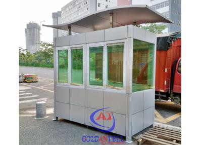 China Color Steel Structure Outdoor Prefab Guard House Outdoor Security Booth for sale