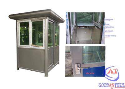 中国 Steel Security Guard House Portable Building Post Prefab Home Antisepsis Spraying Treatment 販売のため