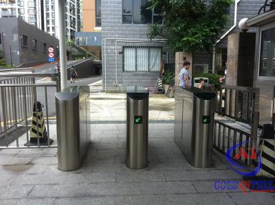 China Metro / Subway Automatic Flap Barrier Gate With Led Reminder And Access Control System for sale