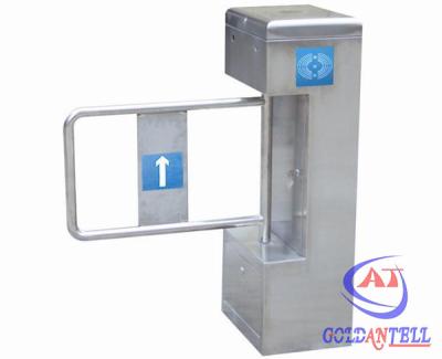 China Self Check Alarm Function Swing Barrier Gate Direction Display Id Card Reader for sale