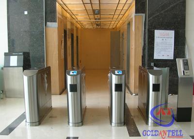 China Biometric Access Control Flap Barrier , Full Automatic Barrier Gate for Library / Theater for sale
