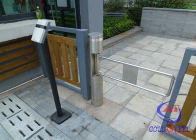 China RFID / IR Sensor Cylinder pedestrian barrier gate For Residential Community for sale