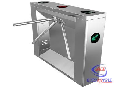 China Fingerprint ESD Barcode ID / IC Card Access Control Rfid Tripod Turnstile for Subway Station for sale