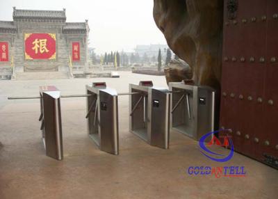 China Semi-automatic Waist High Tripod Turnstile Gate , All In One Access Control Turnstile for sale