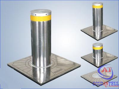 China Custom Manual Hydraulic Security Bollards , Stainless Steel Automatic Road Blocker for sale