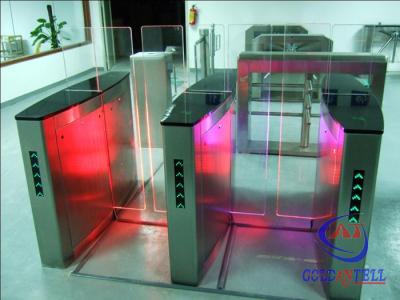 China Building Time Attendance Swing Gate Turnstile , Swipe Card Speed Gate Systems for sale