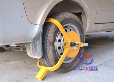 China Yellow / Orange Professional Car Wheel Clamps For Trailers / Motorhomes G.W 5.4KG for sale