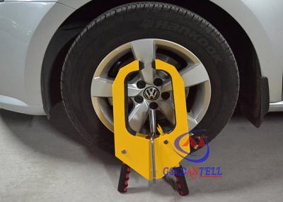 China A3 Steel Security Vehicle Wheel Clamp ,  Car Wheel Lock For Width 18 - 29cm Wheel for sale