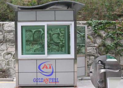 China Diseño único guardia prefabricado de acero inoxidable Booth Round/cuadrado del curso de la vida de 20 años en venta