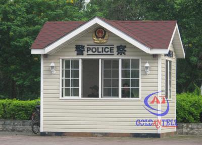 China Security Police Prefab Guard House With Enough Inside Space And Complete Equipment for sale