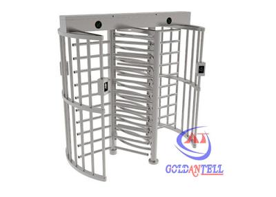 China Double Lane Full Height Turnstile Gate With RFID Card / Face Recognition For Stadium Prison for sale
