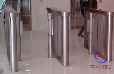 China Card / Wrist Bands Reader Electronic Turnstile Door 304 Stainless Steel Custom for sale