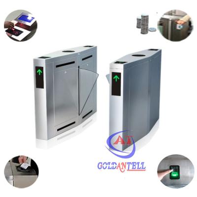 China RFID Reader Security Full Auto Entrance Turnstiles High Speed Gate Systems Barcode Control for sale