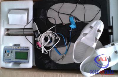 China Correia de pulso do ESD/verificador dos calçados com painel LCD, torniquete automático, leitor de cartão à venda