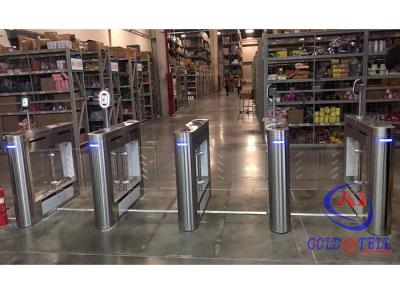 China Indoor Workshop Access Control Turnstile With Biometric Auto Recognition Reader en venta