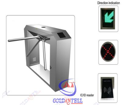 China Access Control tripod access system , turnstile entrance With Fingerprint Barcode Reader for sale