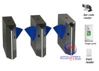 China DC24V Automatic Flap Barrier Gate / turnstile entry systems With Two Lane For Subway for sale