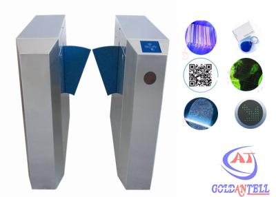 China Pedestrian waist height turnstiles remote controls wireless alarm system for sale