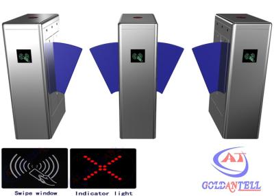 China Office Baffle barrier RFID Turnstile security gate barcode fingerprint and RFID reader for sale