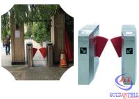 China Automatic Flap Barrier Gate Flap Turnstile With Fingerprint Ticket Or IC Card for sale