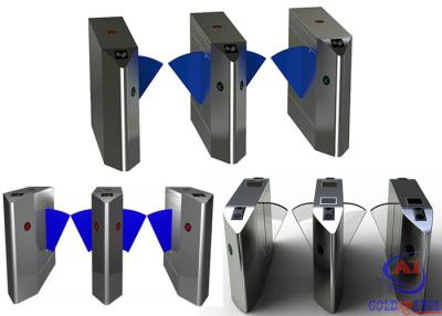 China Brush Motor Flap Barrier Gate For Office / Hospital Building Automatic Systems Turnstiles for sale