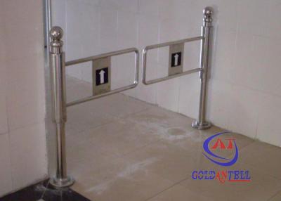 China Manual or auto baffle pedestrian barrier gate for public community and Library for sale