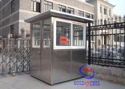 China Stainless Steel Frame sentry shed / Prefab Movable Watch sentry house Station for sale