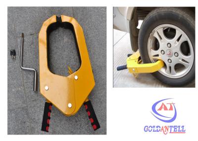 China Waterproof manual Car Wheel Clamp anti theft steel environmental protection for sale