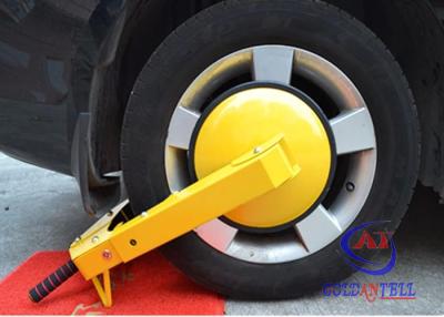 China Car steering security wheel clamp , yellow color wheel locks for cars for sale
