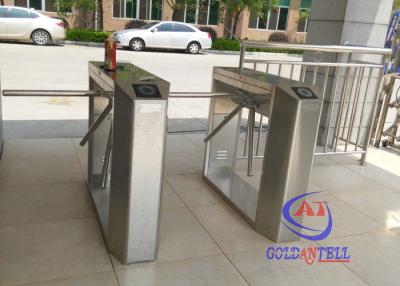 China Full automatic rotating gate tripodHalf Height Turnstiles in universal remote control for sale