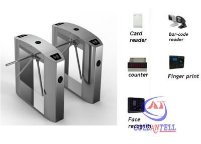 China All electric mechanical rotating tripodHalf Height Turnstiles gate for factory station for sale