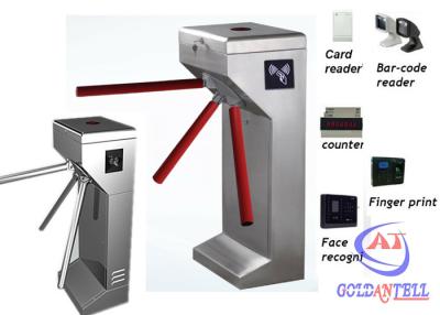 China Waist Height Automatic Rotate Tripod Turnstile Gate In Supermarket Access Control for sale
