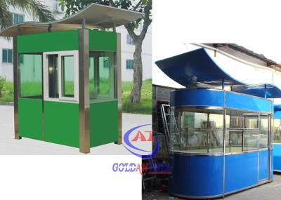 China Prefabricated safety Sentry Box House Stainless Steel bright in color for sale