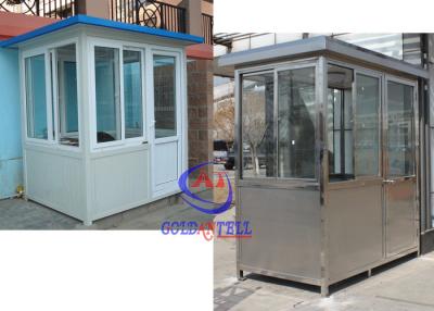 China Stainless Steel Sentry Box , Security Guard Room Beautiful Design for sale
